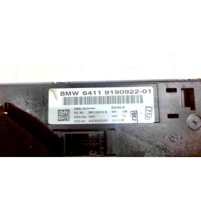 Heater control panel BMW 1 serie (E81) (2006 - 2011) Hatchback 3-drs 118i 16V (N43-B20A)