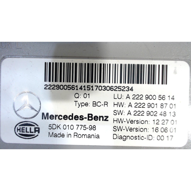 Control unit Mercedes-Benz S (W222/V222/X222) (2014 - present) S (W222) Sedan 6.0 S-600 V12 36V Biturbo (M277.980)