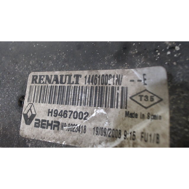 Intercooler radiator Renault Laguna III Estate (KT) (2007 - 2015) Combi 1.5 dCi 110 (K9K-780)