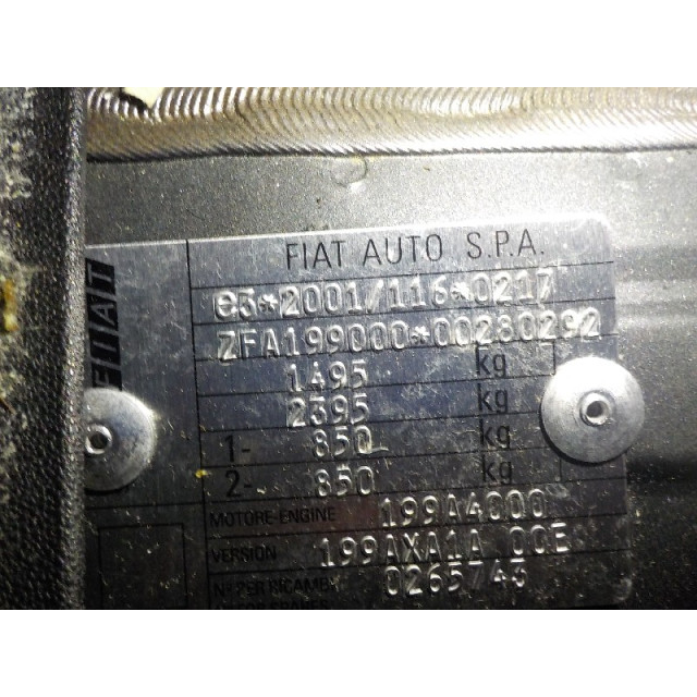 Air mass sensor Fiat Grande Punto (199) (2005 - present) Hatchback 1.2 (199.A.4000(Euro 4))