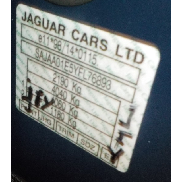 Control panel electric windows Jaguar S-type (X200) (1999 - 2007) Sedan 3.0 V6 24V (FG)