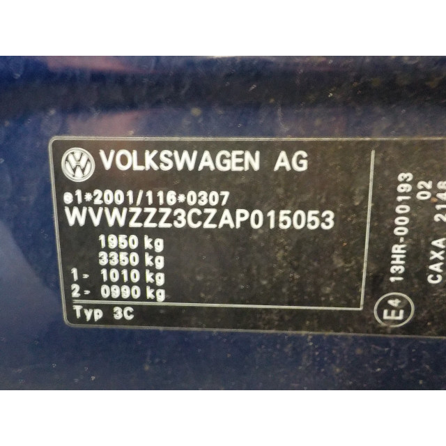 Outside mirror left electric Volkswagen Passat (3C2) (2007 - 2010) Sedan 1.4 TSI 16V (CAXA(Euro 5))