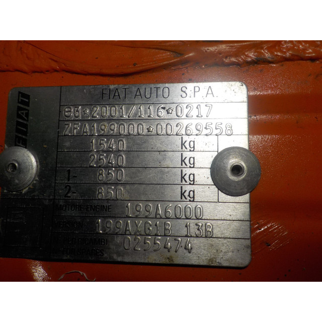 Gearbox manual Fiat Grande Punto (199) (2005 - 2011) Hatchback 1.4 16V (199.A.6000)