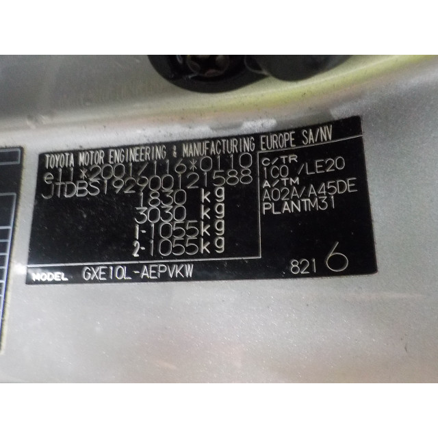 Heater control panel Lexus IS (E2) (1999 - 2005) IS (E1) Sedan 200 2.0 24V (1G-FE)