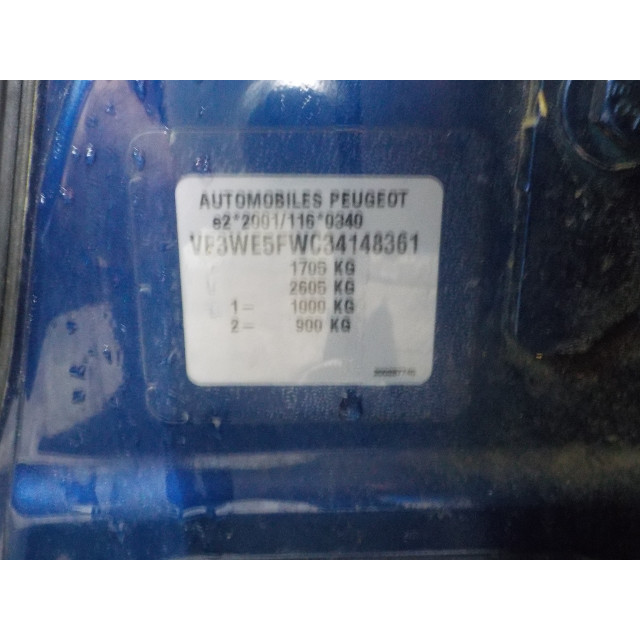 Heater control panel Peugeot 207 SW (WE/WU) (2007 - 2013) Combi 1.6 16V (EP6C(5FS))