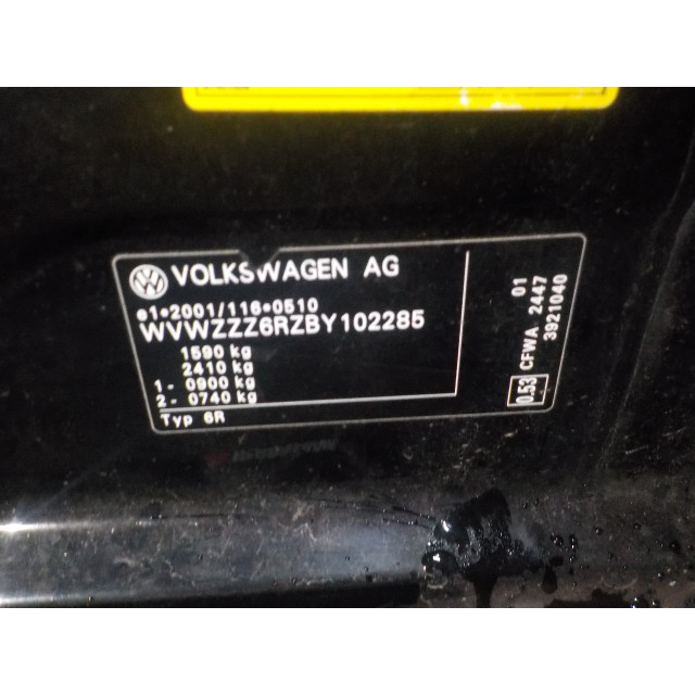 Airbag module Volkswagen Polo V (6R) (2009 - 2014) Hatchback 1.2 TDI 12V BlueMotion (CFWA(Euro 5))