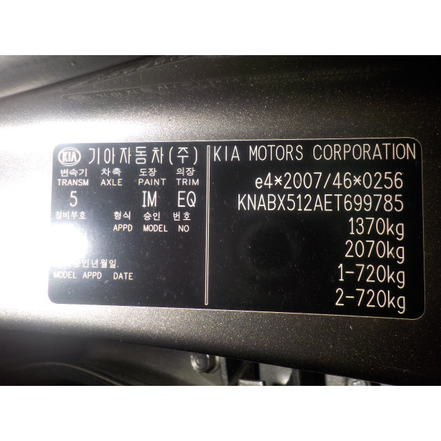 Shock absorber rear left Kia Picanto (TA) (2011 - 2017) Hatchback 1.2 16V (G4LA5)