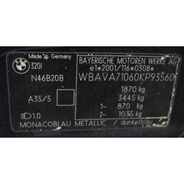 Indicator switch BMW 3 serie (E90) (2004 - 2007) Sedan 320i 16V (N46-B20B)