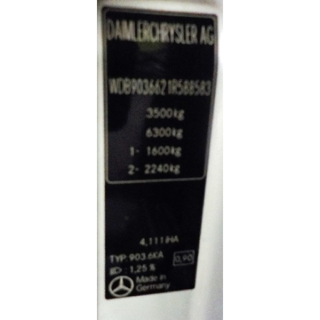 Resistance heater Mercedes-Benz Sprinter 3t (903) (2000 - 2006) Bus 311 CDI 16V (OM611.981)