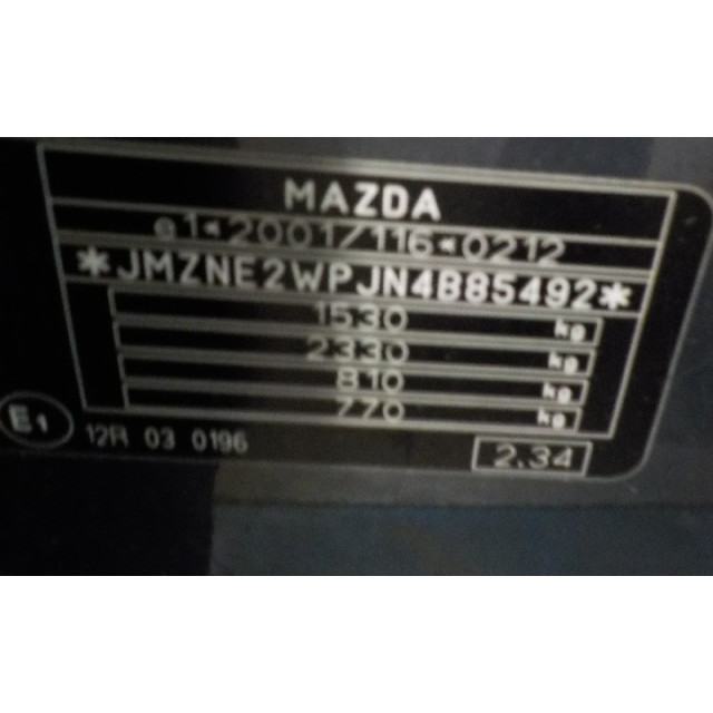 Gas strut set rear Mazda 2 (NB/NC/ND/NE) (2002 - 2007) Hatchback 1.4 CiTD (F6JA)