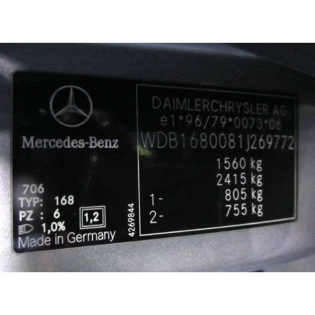 Resistance heater Mercedes-Benz A (W168) (1998 - 2001) Hatchback 1.7 A-170 CDI 16V (OM668.940)