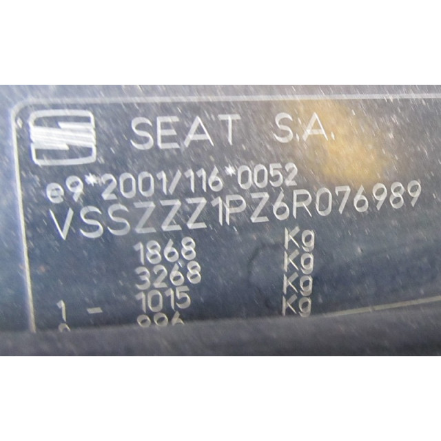 Windscreen washer switch Seat Leon (1P1) (2005 - 2010) Hatchback 5-drs 1.9 TDI 105 (BXE)