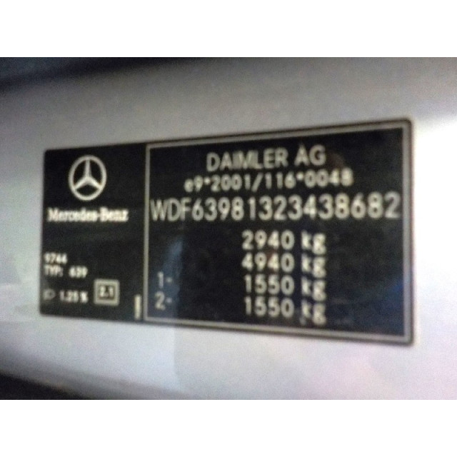 Heater fan motor Mercedes-Benz Vito (639.7) (2006 - 2010) Bus 2.2 109 CDI 16V (OM646.980)