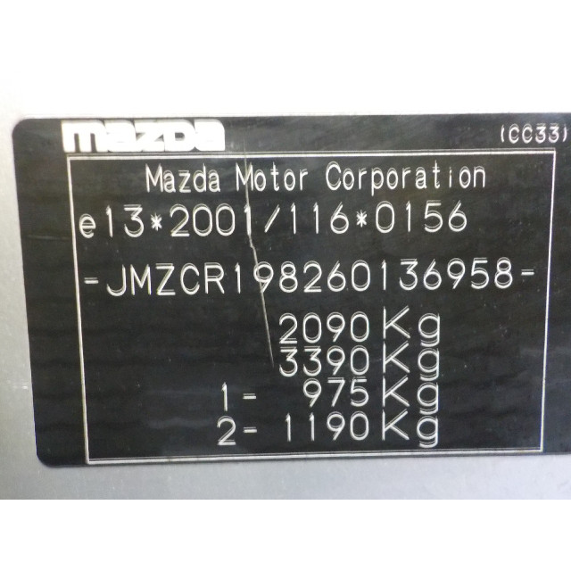 Starter motor Mazda 5 (CR19) (2005 - 2010) MPV 1.8i 16V (L823)