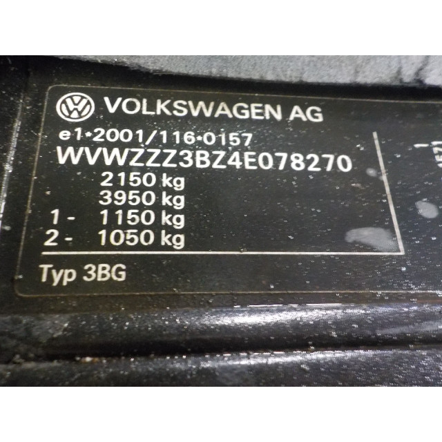 Gearbox manual Volkswagen Passat Variant (3B6) (2003 - 2005) Combi 2.5 TDI V6 24V (BDG)