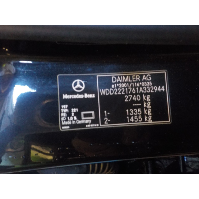 Inverter Mercedes-Benz S (W222/V222/X222) (2014 - present) S (W222) Sedan 6.0 S-600 V12 36V Biturbo (M277.980)