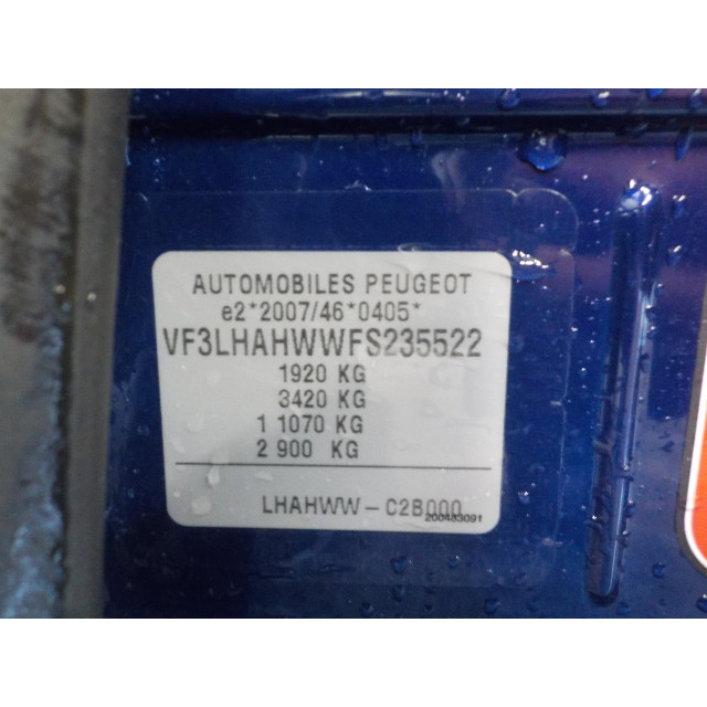 Brake pedal Peugeot 308 (L3/L8/LB/LH/LP) (2017 - 2021) Hatchback 5-drs 2.0 GT BlueHDi 180 16V (DW10FC(AHW))