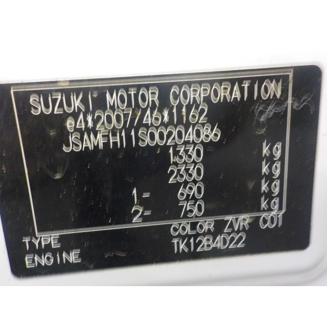 Air conditioning pump Suzuki Ignis (MF) (2016 - present) Hatchback 5-drs 1.2 Dual Jet 16V (K12C)