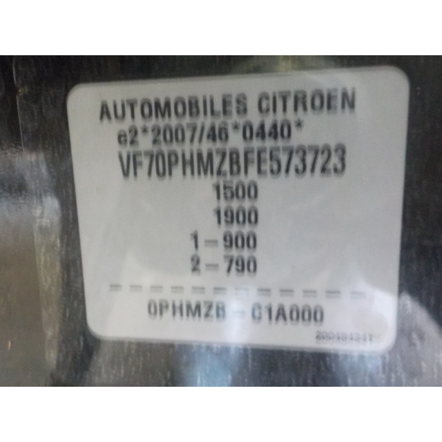 Window switch front left Citroën C4 Cactus (0B/0P) (2014 - present) Hatchback 5-drs 1.2 PureTech 82 12V (EB2(HMZ))