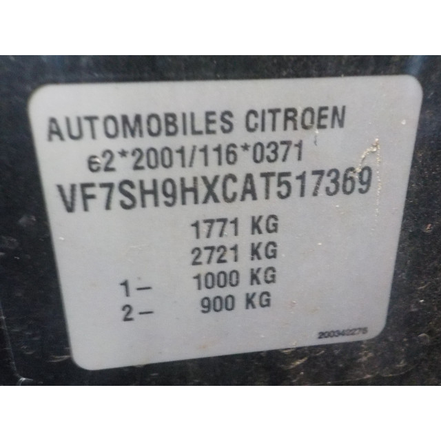 Wiper mechanism front Citroën C3 Picasso (SH) (2009 - 2011) MPV 1.6 HDi 16V 90 (DV6ATED4(9HX))