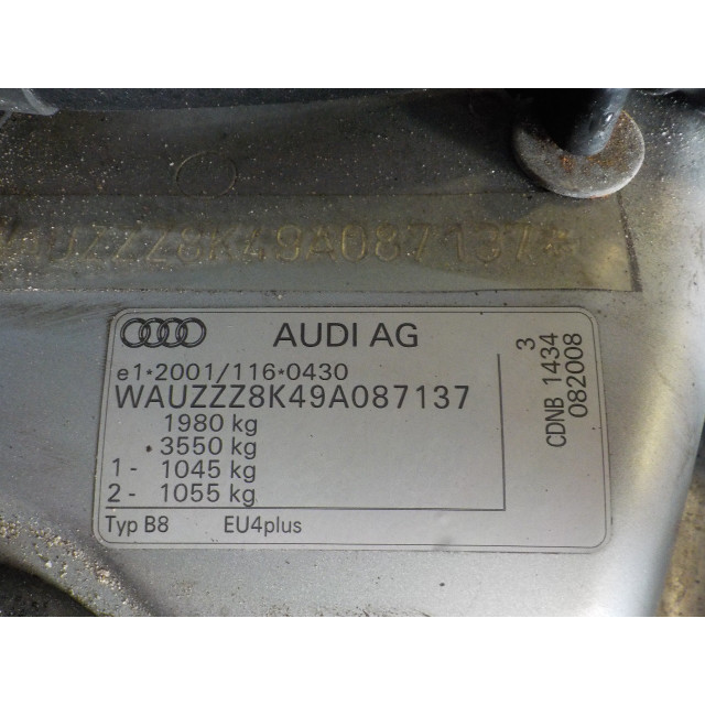 Gearbox manual Audi A4 (B8) (2008 - 2015) A4 Sedan 2.0 TFSI 16V (CDNB)