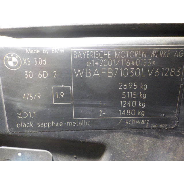 Air conditioning pump BMW X5 (E53) (2001 - 2007) SUV 3.0d 24_V (M57-D30)