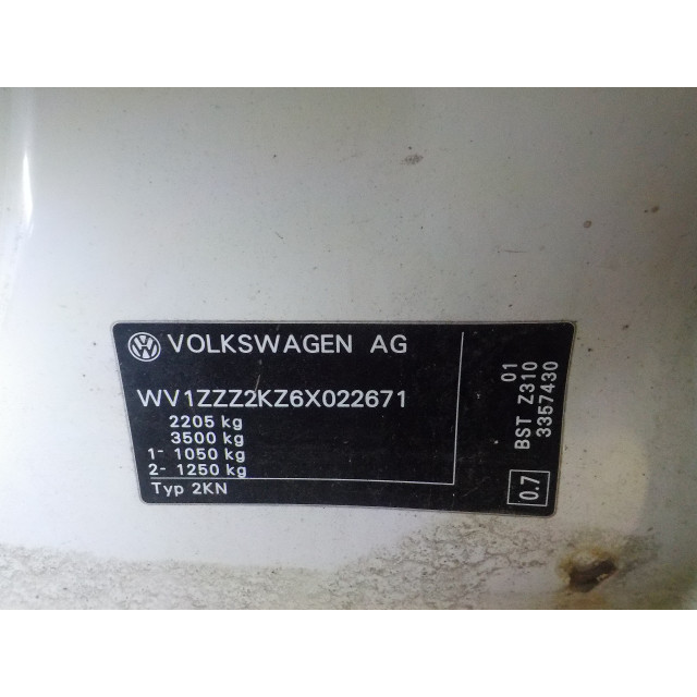 Heater control panel Volkswagen Caddy III (2KA/2KH/2CA/2CH) (2004 - 2010) Van 2.0 SDI (BST)