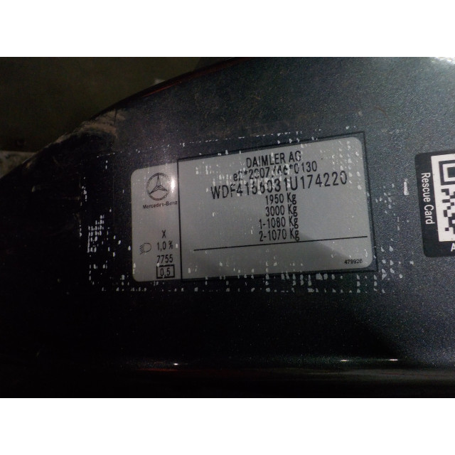 Shock absorber rear left Mercedes-Benz Citan (415.6) (2012 - present) Citan Van 1.5 108 CDI (OM607.951)