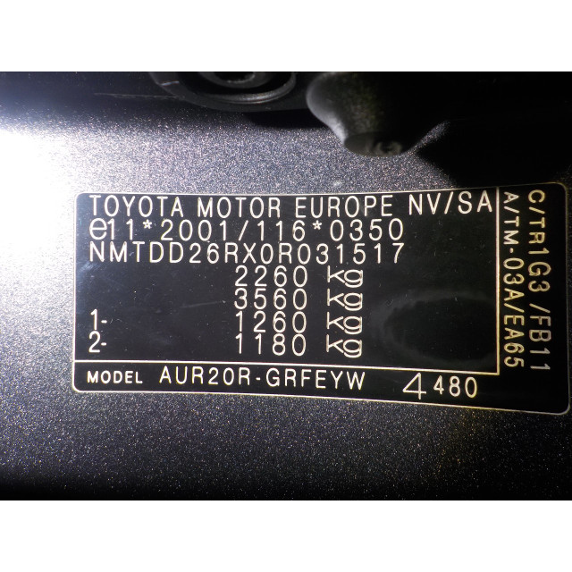 Indicator switch Toyota Verso (2009 - present) MPV 2.0 16V D-4D-F (1AD-FTV)