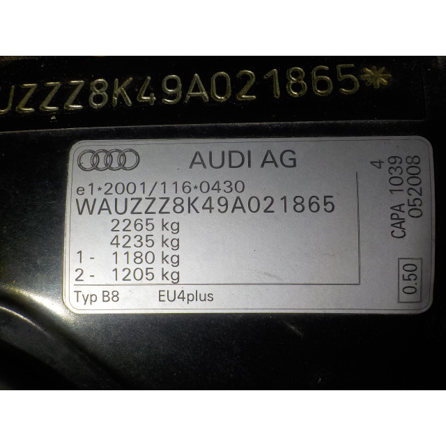 Starter motor Audi A4 Avant (B8) (2008 - 2012) A4 Avant Quattro Combi 3.0 TDI V6 24V (CAPA)