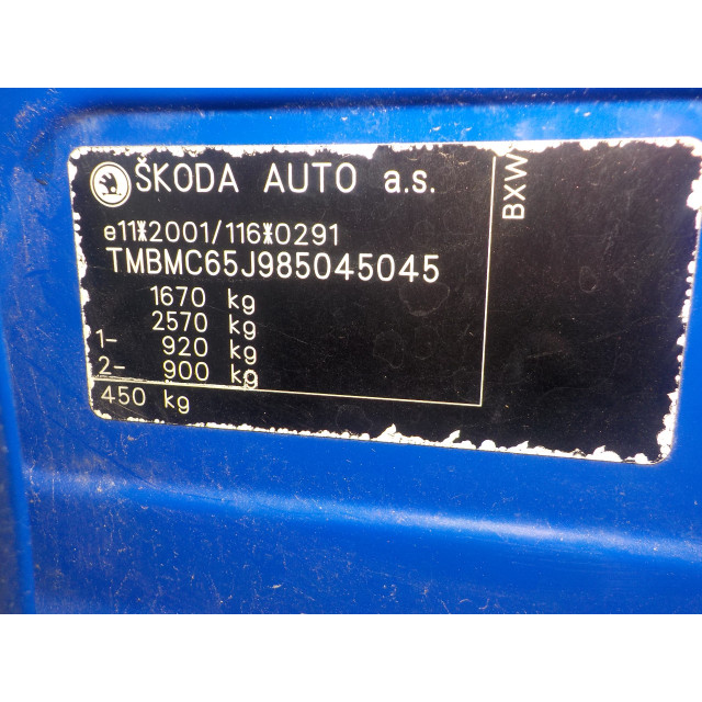 Gas strut set rear Skoda Roomster (5J) (2006 - 2015) MPV 1.4 16V (BXW)
