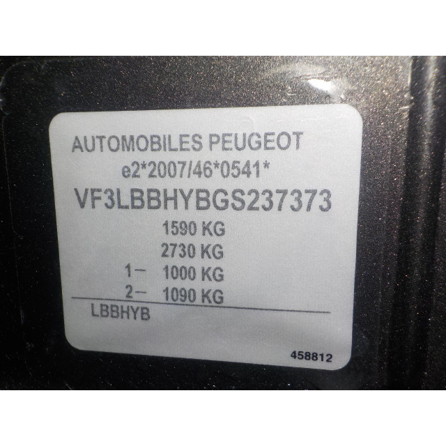 Locking mechanism door electric central locking rear right Peugeot 308 (L3/L8/LB/LH/LP) (2014 - 2021) Hatchback 1.6 BlueHDi 100 (DV6FD(BHY))