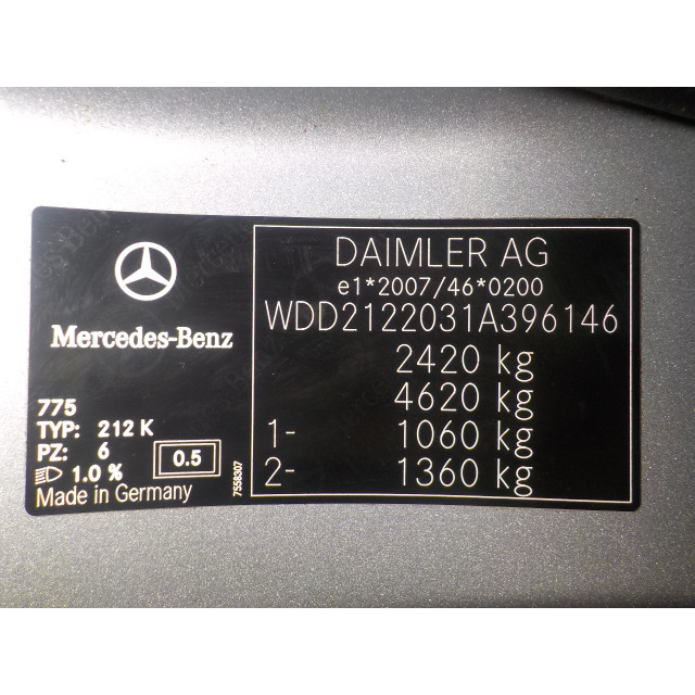 Navigation system Mercedes-Benz E Estate (S212) (2009 - present) Combi E-250 CDI 16V BlueEfficiency,BlueTEC (OM651.924)