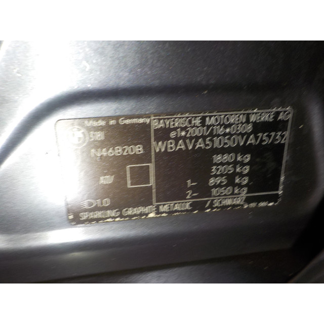 Electric window mechanism rear left BMW 3 serie (E90) (2005 - 2007) Sedan 318i 16V (N46-B20B)
