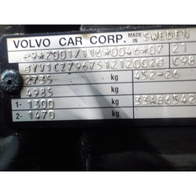 Airbag steering wheel Volvo XC90 I (2002 - 2006) 2.4 D5 20V (D5244T)