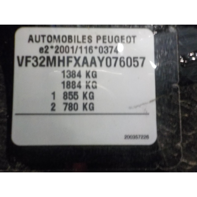 Power steering pump motor Peugeot 206+ (2L/M) (2009 - 2013) Hatchback 1.1 XR,XS (TU1JP(HFX))