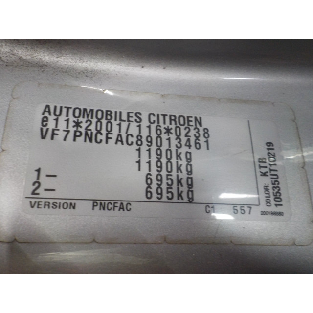 Gearbox manual Citroën C1 (2005 - 2014) Hatchback 1.0 12V (1KR-FE(CFB))