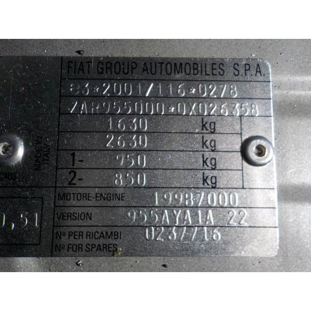 Fog light switch Alfa Romeo MiTo (955) (2013 - 2015) Hatchback 1.3 JTDm 16V (199.B.8000)