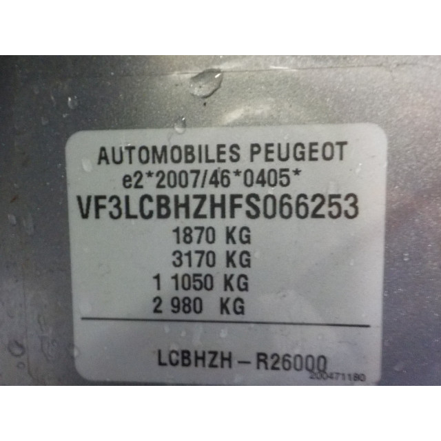 Module xenon lighting right Peugeot 308 SW (L4/L9/LC/LJ/LR) (2014 - 2021) Combi 5-drs 1.6 BlueHDi 120 (DV6FC(BHZ))