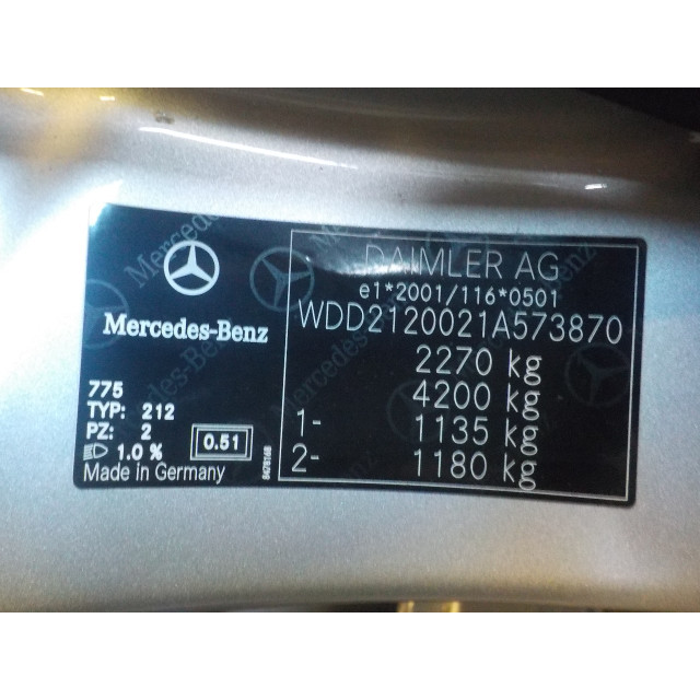 Oil cooler Mercedes-Benz E (W212) (2009 - 2016) Sedan E-220 CDI 16V BlueEfficiency,BlueTEC (OM651.924(Euro 5)