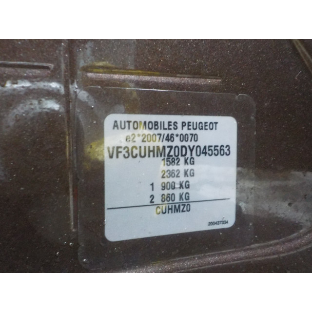 Fuel filler flap Peugeot 2008 (CU) (2013 - 2018) MPV 1.2 Vti 12V PureTech 82 (EB2F(HMZ))