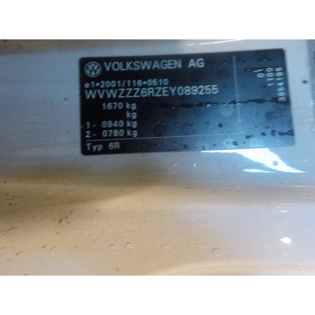 Heater control panel Volkswagen Polo V (6R) (2013 - 2014) Hatchback 2.0 TSI R WRC Street 16V (CDLJ(Euro 5))