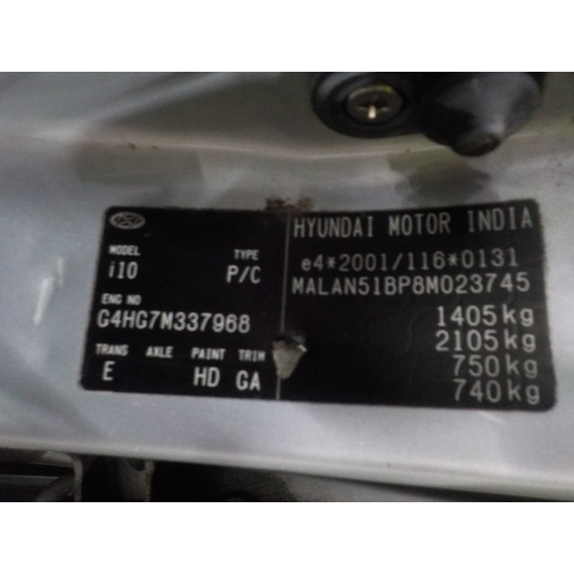 Heater fan motor Hyundai i10 (F5) (2008 - 2013) Hatchback 1.1i 12V (G4HG)