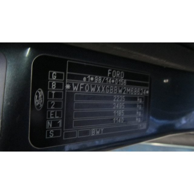 Rear windscreen wiper Ford Mondeo III Wagon (2001 - 2007) Combi 2.0 TDCi 130 16V (FMBB)