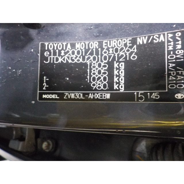 Control unit lighting Toyota Prius (ZVW3) (2008 - 2016) Hatchback 1.8 16V (2ZRFXE)