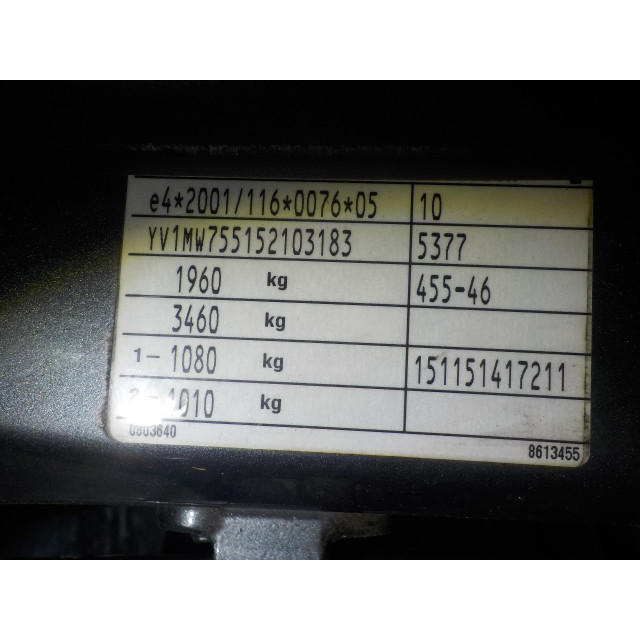 Gearbox manual Volvo V50 (MW) (2004 - 2010) 2.0 D 16V (D4204T(Euro 3))