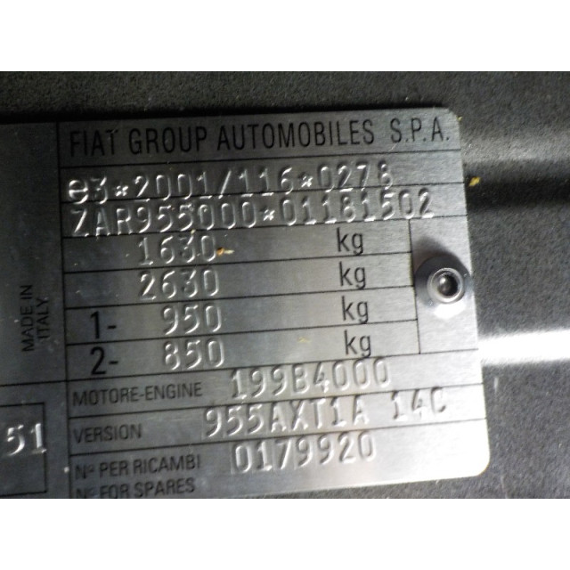 Electric fuel pump Alfa Romeo MiTo (955) (2011 - 2015) Hatchback 1.3 JTDm 16V Eco (199.B.4000)