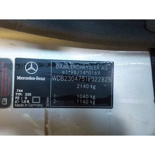 Combination switch Mercedes-Benz SL (R230) (2001 - 2012) Cabrio 5.0 SL-500 V8 24V (M113.963)