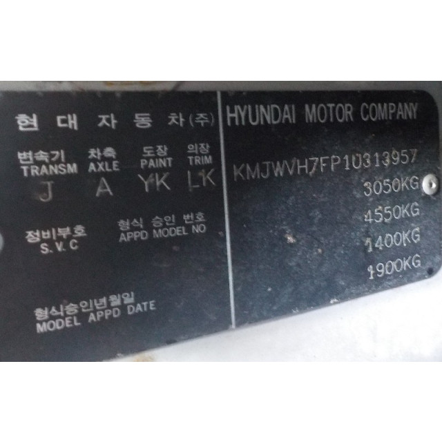 Left Indicator Hyundai H 1/H 200 (2001 - 2004) Bus 2.5 TD (D4BF)