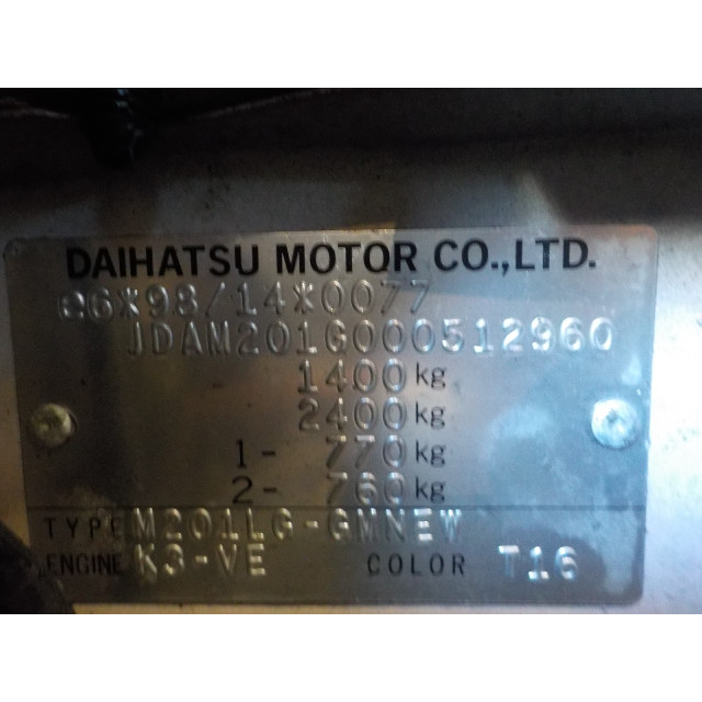 Air conditioning pump Daihatsu YRV (M2) (2001 - 2006) Hatchback 1.3 16V DVVT (K3-VE)